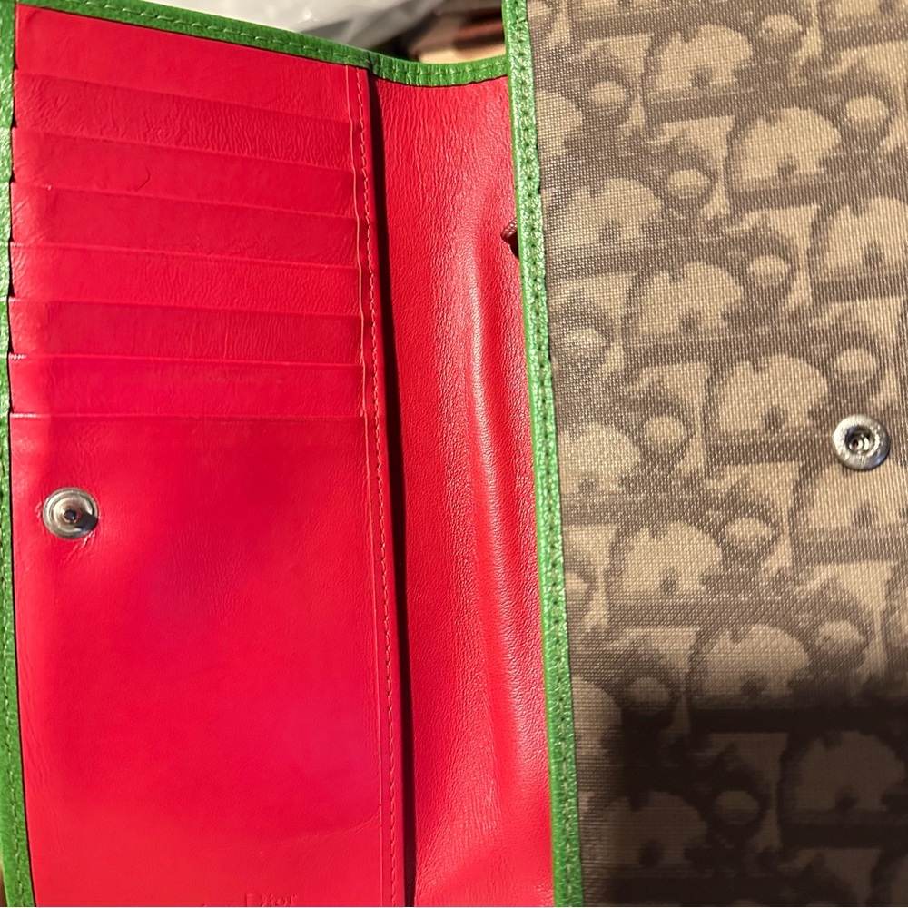 VINTAGE CHRISTIAN DIOR Monogram #1 Flap Wallet - Picture 5 of 10